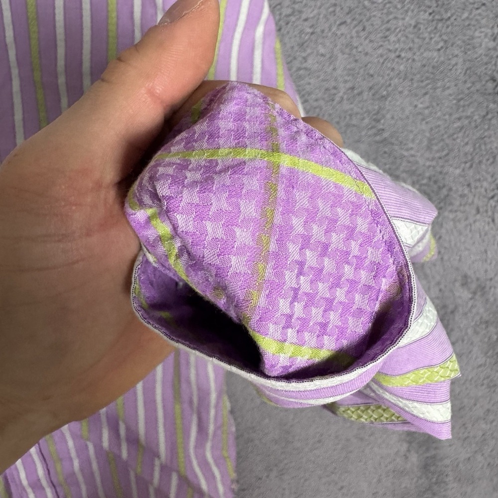 Robert Graham Shirt Mens S Flip Cuff Geometric Striped Modern American Preppy - Picture 7 of 12